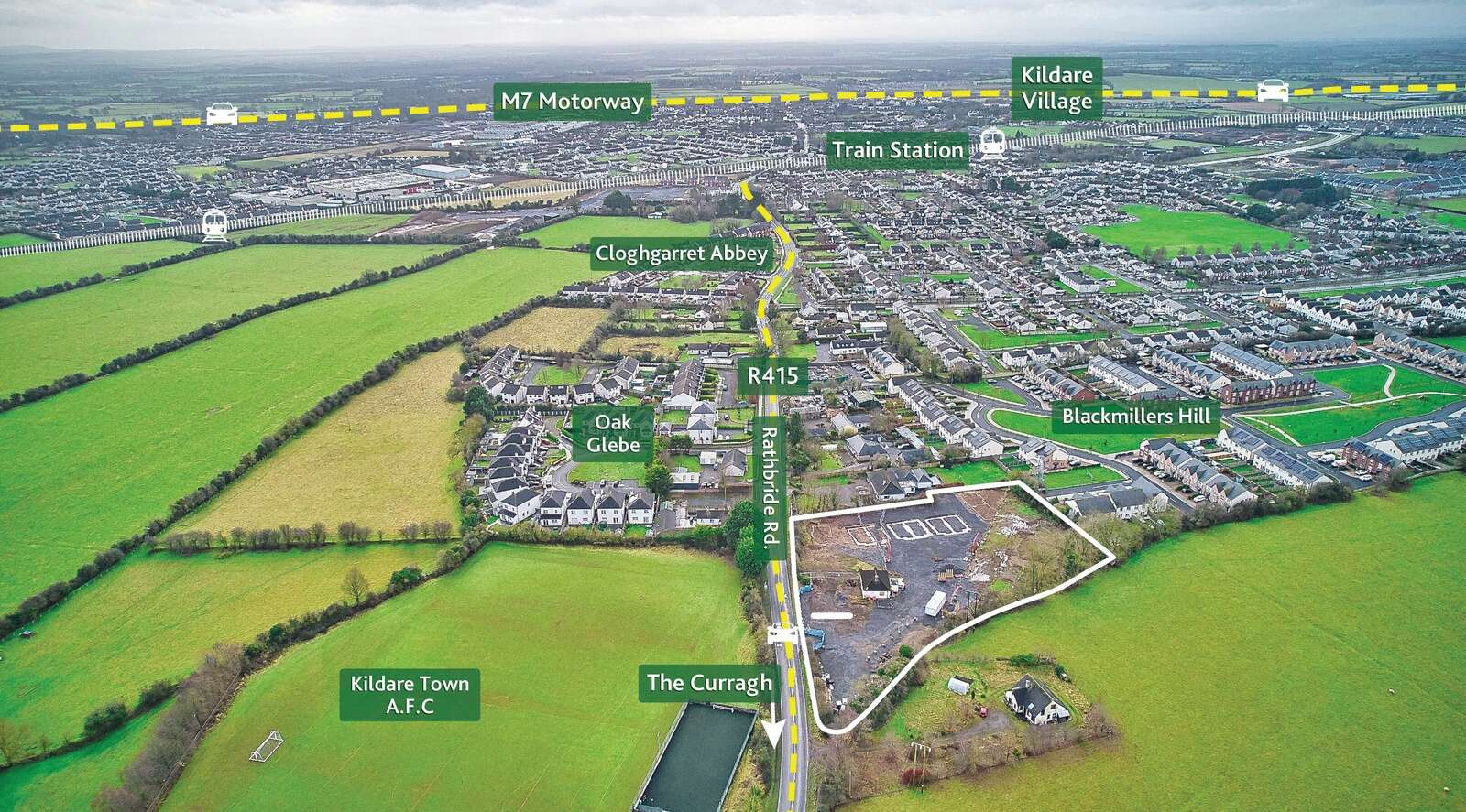 Kildare site with planning for 20 homes seeks €1.8m buyer